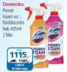 ÁRKLUB Domestos Power Foam wc-, fürdőtisztító hab ajánlat