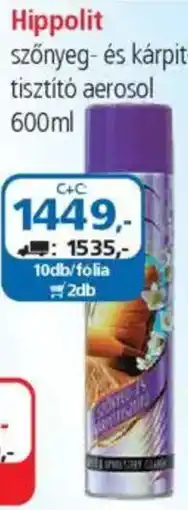 ÁRKLUB Hippolit szőnyeg- és kárpit- tisztító aerosol ajánlat