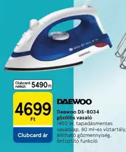 Tesco Daewoo DS-8034 gőzölős vasaló ajánlat