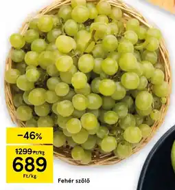 Tesco Fehér szőlő ajánlat
