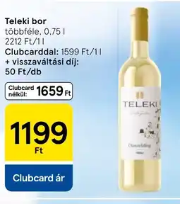 Tesco Teleki bor ajánlat