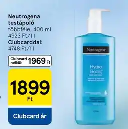 Tesco Neutrogena testápoló ajánlat