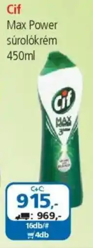 ÁRKLUB Cif Max Power súrolókrém ajánlat