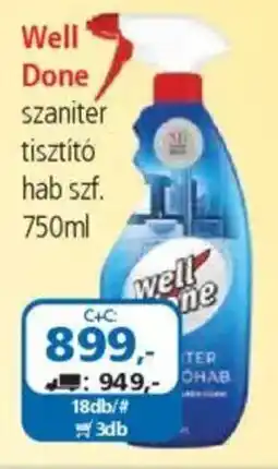 ÁRKLUB Well Done szaniter tisztító hab szf. ajánlat