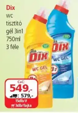 ÁRKLUB Dix WC tisztító gél 3in1 ajánlat