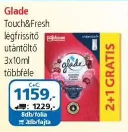 ÁRKLUB Glade Touch&Fresh legfrissítő utántöltő ajánlat