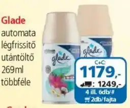 ÁRKLUB Glade automata légfrissítő utántöltő ajánlat