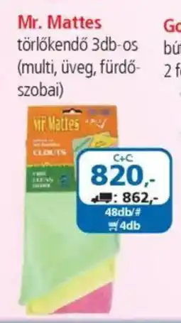 ÁRKLUB Mr. Mattes törlőkendő ajánlat