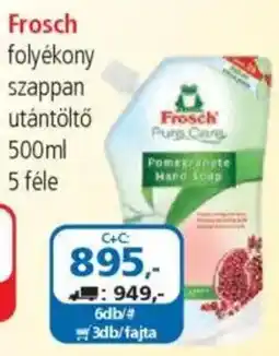 ÁRKLUB Frosch folyékony szappan utántöltő ajánlat
