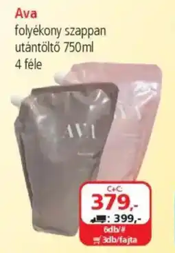 ÁRKLUB Ava folyékony szappan utántöltő ajánlat