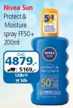 ÁRKLUB Nivea Sun Protect & Moisture spray FF50+ ajánlat