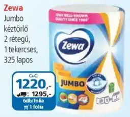 ÁRKLUB Zewa Jumbo kéztörlő ajánlat