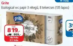 ÁRKLUB Grite Ecological wc papír ajánlat