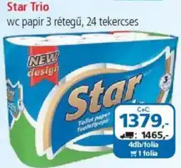 ÁRKLUB Star Trio wc papír ajánlat
