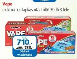 ÁRKLUB Vape elektromos lapkás utántöltő ajánlat