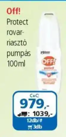 ÁRKLUB Off! Protect rovar- riasztó pumpás ajánlat