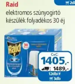 ÁRKLUB Raid elektromos szúnyogirtó készülék folyadékos ajánlat