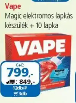 ÁRKLUB Vape Magic elektromos lapkás készülék + 10 lapka ajánlat