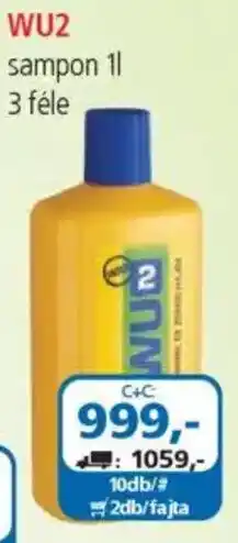 ÁRKLUB WU2 sampon ajánlat