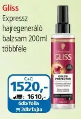 ÁRKLUB Gliss Expressz hajregeneráló balzsam ajánlat