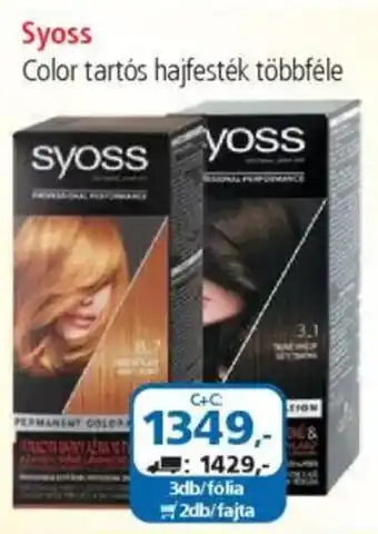 ÁRKLUB Syoss Color tartós hajfesték ajánlat