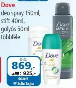 ÁRKLUB Dove deo spray, stift ajánlat
