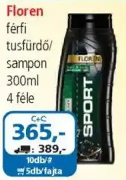 ÁRKLUB Floren férfi tusfürdől / sampon ajánlat