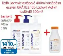 ÁRKLUB Lactovit testápoló ajánlat
