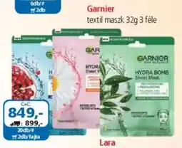 ÁRKLUB Garnier textil maszk ajánlat
