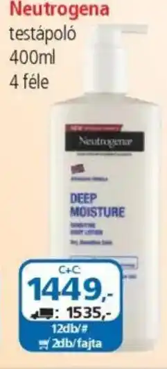 ÁRKLUB Neutrogena testápoló ajánlat