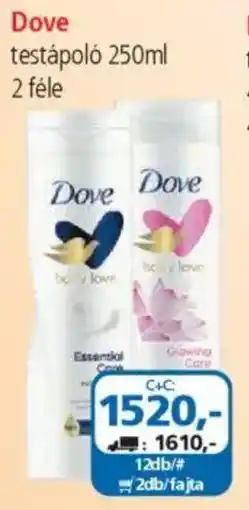 ÁRKLUB Dove testápoló ajánlat