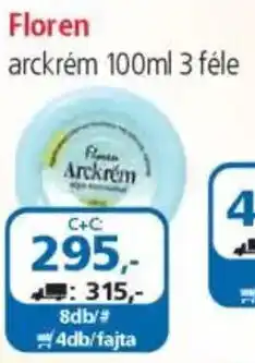 ÁRKLUB Floren arckrém ajánlat