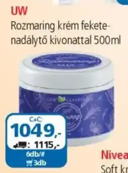 ÁRKLUB UW Rozmaring krém fekete- nadálytő kivonattal ajánlat