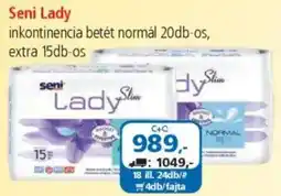 ÁRKLUB Seni Lady inkontinencia betét normál ajánlat