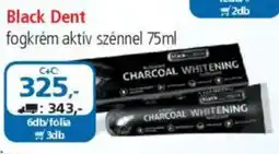 ÁRKLUB Black Dent fogkrém aktív szénnel ajánlat