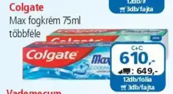 ÁRKLUB Colgate Max fogkrém ajánlat