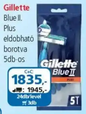 ÁRKLUB Gillette Blue II. Plus eldobható borotva ajánlat