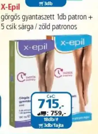 ÁRKLUB X-Epil görgős gyantaszett ajánlat