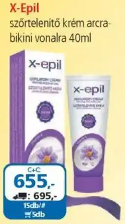 ÁRKLUB X-Epil szőrtelenítő krém arcra bikini vonalra ajánlat