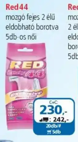 ÁRKLUB Red44 mozgó fejes 2 élű eldobható borotva ajánlat