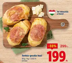 Lidl Sonkás-goudás buci ajánlat