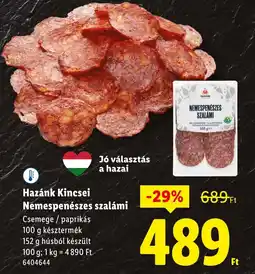 Lidl Hazánk Kincsei Nemespenészes szalámi ajánlat