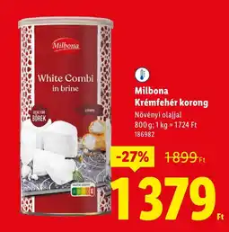 Lidl Milbona Krémfehér korong ajánlat