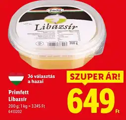 Lidl Primfett Libazsír ajánlat