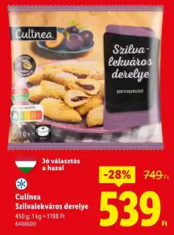 Lidl Culinea Szilvalekváros derelye ajánlat
