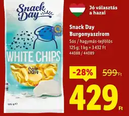 Lidl Snack Day Burgonyaszirom ajánlat