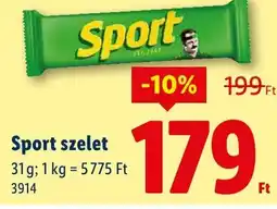 Lidl Sport szelet ajánlat
