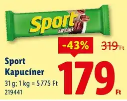Lidl Sport Kapucíner ajánlat