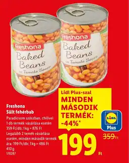 Lidl Freshona Sült fehérbab ajánlat