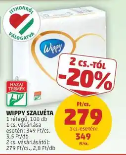 PENNY Wippy Szalvéta ajánlat